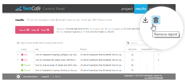 TestCafe v15.1 - Test Results View & Usability Enhancements (Coming soon)