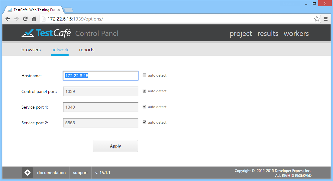 Specify Hostname Setting