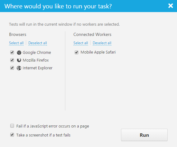 Run Dialog with Remote Worker